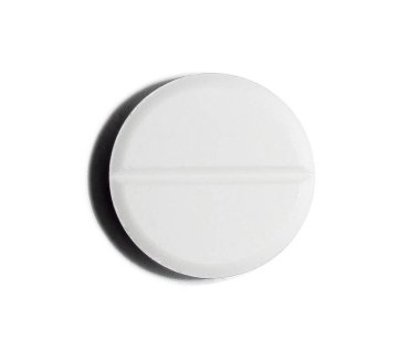 İzole edilmiş arka planda beyaz hap ya da vitamin. Hastalık ve hastalıkların önlenmesi için ilaç ve vitamin. Yakın plan..