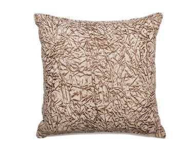 Beyaz arka planda izole edilmiş renkli kanepe yastığı. Oturma odası ve yatak odası için.