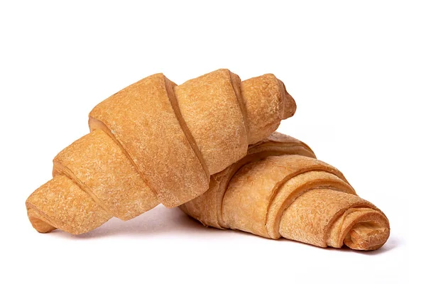 Delizioso croissant fritto. Un panino per colazione. Spuntino tè. — Foto Stock