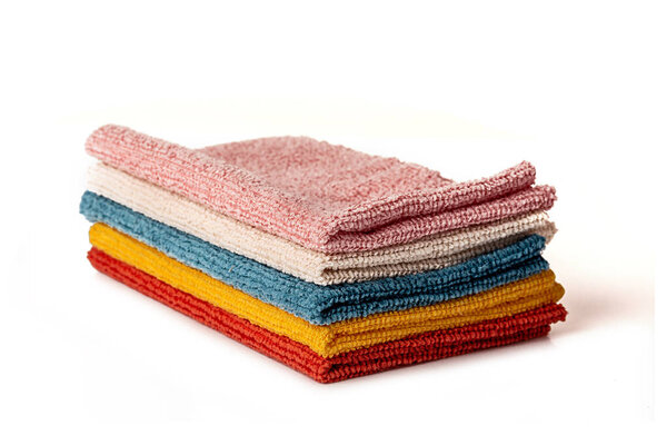 Microfiber cloths for cleaning premises. Housework and office work.