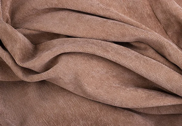 Textuur Van Gedraaide Crème Corduroy Textiel Voor Achtergrond Abstract Corduroy — Stockfoto