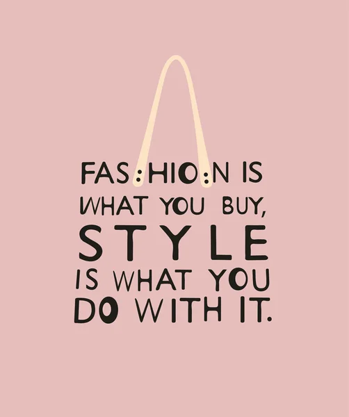 引用ファッション女性のバッグ. — ストックベクタ