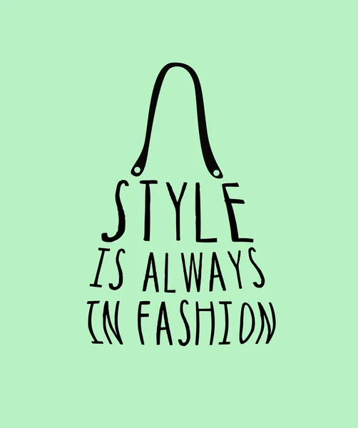Fashion Woman Bag Quotes — Stock Vector