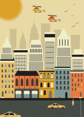 New York üzerinden helikopter