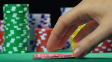 Kazanan ele, as çiftini sahip poker oyun, oyuncu. Başarılı kişi, kazanan