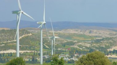 Modern güç üretimi altyapı, Rüzgar türbinleri enerji, temiz çevre