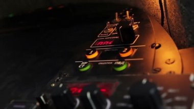Düğmeleri ve kontroller kokpit paneli, hedef için uçan uçak closeup