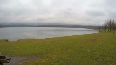 Lakeside, yüzme kuşlar, depresyon, üzücü anılar, yalnız tezgah Timelapse