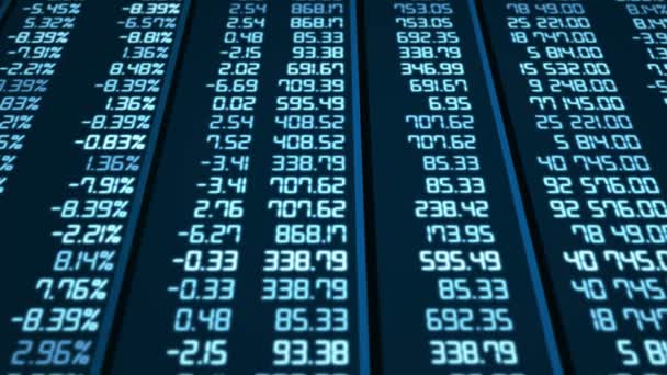 Plan de carte électronique généré par ordinateur avec des chiffres changeants dans le tableau 