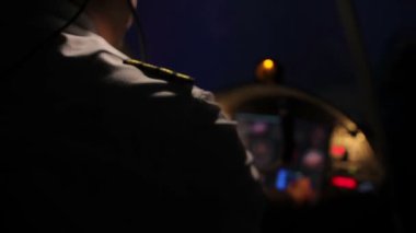 Çalışkan uçak mürettebatı komutan, uçak Havacılık gece anda gezinmek pilot