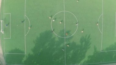 Profesyonel futbol takımı sahada