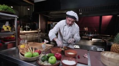 Şef krep dekorasyon