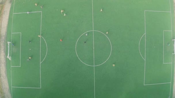 Equipo jugando fútbol profesional — Vídeo de stock