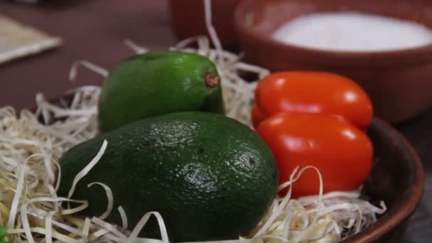 Cook ready to prepare sushi — Stock Video