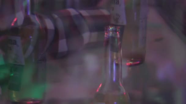 At night club bar — Stock Footage At night club bar Royalty Free Stock Footage