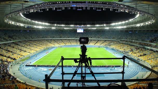 Difusión del estadio arena — Vídeo de stock