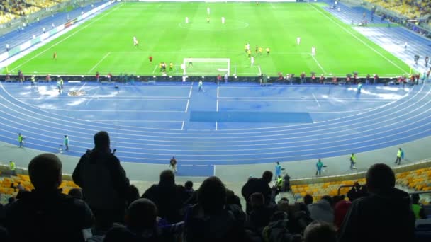 El partido de fútbol terminó. — Vídeo de stock