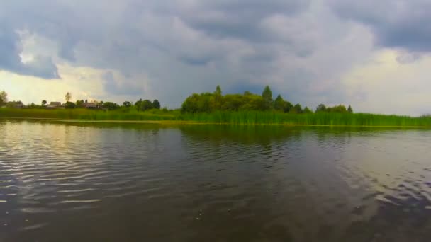 Naturaleza antes de la tormenta — Vídeo de stock