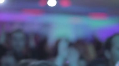 Public dancing at concert, partying, relaxing at night club
