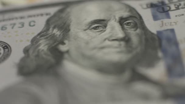 新一百美元的钞票，2009 年，阴谋、 金融体系 — 图库视频影像