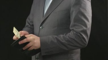 Adam dolar cüzdan sayma. Para tasarrufu, Ekonomi, para