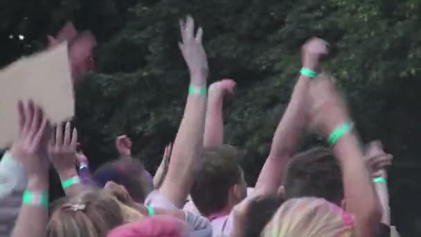 Viering van het Heilige kleur Festival — Stockvideo