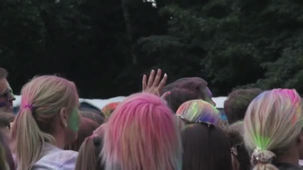 Celebración del Festival del Color Santo — Vídeo de stock