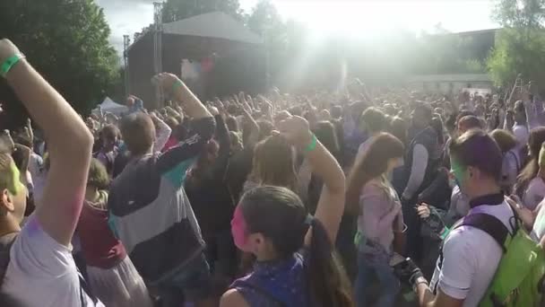 Celebração do Festival da Santa Cor — Vídeo de Stock