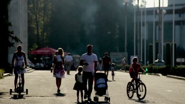 Famille en vacances d'été — Video