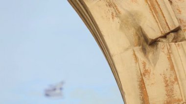 Acropolis Atina, birçok kişi, Yunanistan borç krizi üzerine Yunan ulusal bayrak