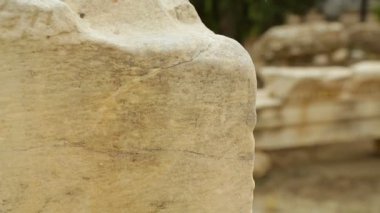 Antik Mermer İnşaat raf odak çekim kalır, Arkeolojik buluntular