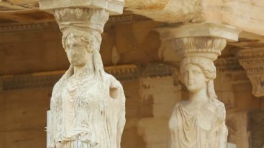 Antik sütun kadınlar, antik heykel sanatı, mimarisi şeklinde destekler
