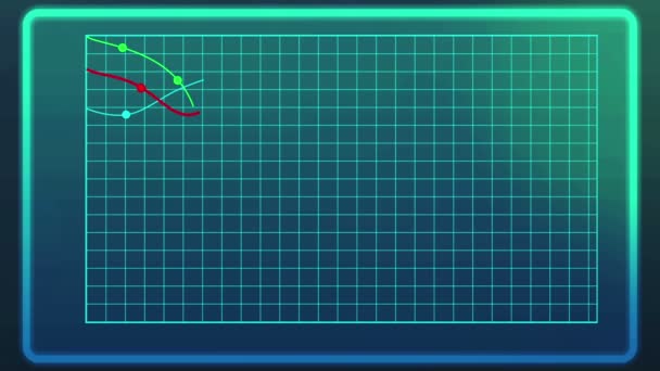 Graphique linéaire animé montrant le déclin des indices financiers pendant la crise financière 