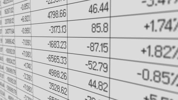 Processamento de software de contabilidade de negócios dados da empresa para relatório financeiro anual — Vídeo de Stock