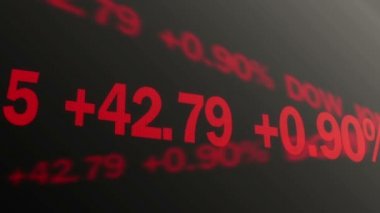 Borsa verilerinin bilgisayar tarafından oluşturulan çekimi, ticaret işi