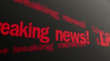 Haber kırmızı metin ekranda çalışan kırılma yaşıyor. Önemli haber TV