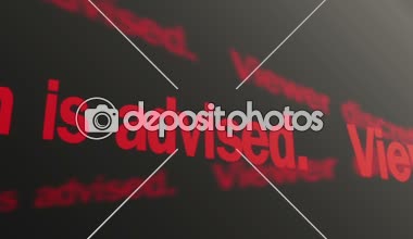 İzleyici takdirine bağlı olarak Tv ekranında çalışan tavsiye metindir. Grafik içerik uyarı