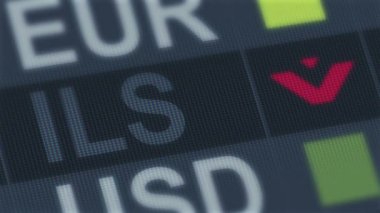 Dünya döviz piyasası varsayılan. Küresel mali kriz. İsrail Şekeli düşüyor