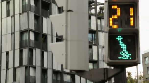 Temporizador de semáforo contando para baixo — Vídeo de Stock