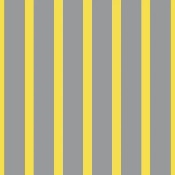 Bandes jaunes mignonnes sur fond gris motif sans couture. Couleurs de l'année 2021. Style plat. Minimaliste, simple — Image vectorielle