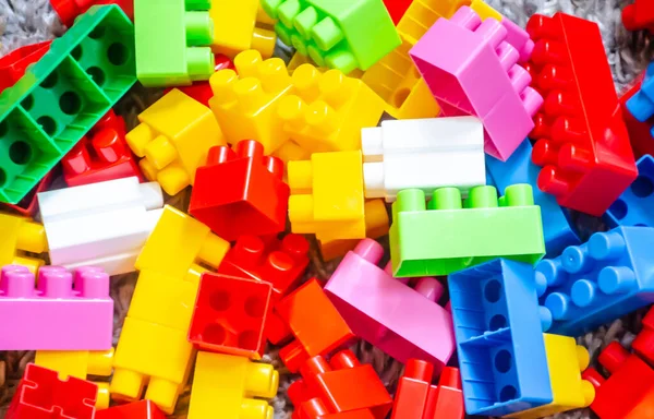 Set of Lego blocks from a child's play area