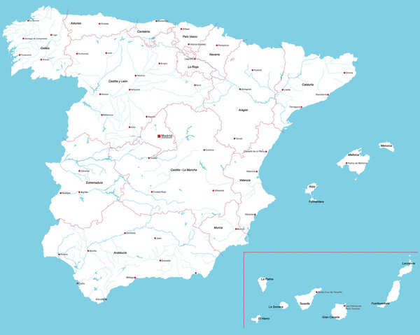 Map of Spain