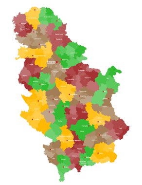Sırbistan Haritası