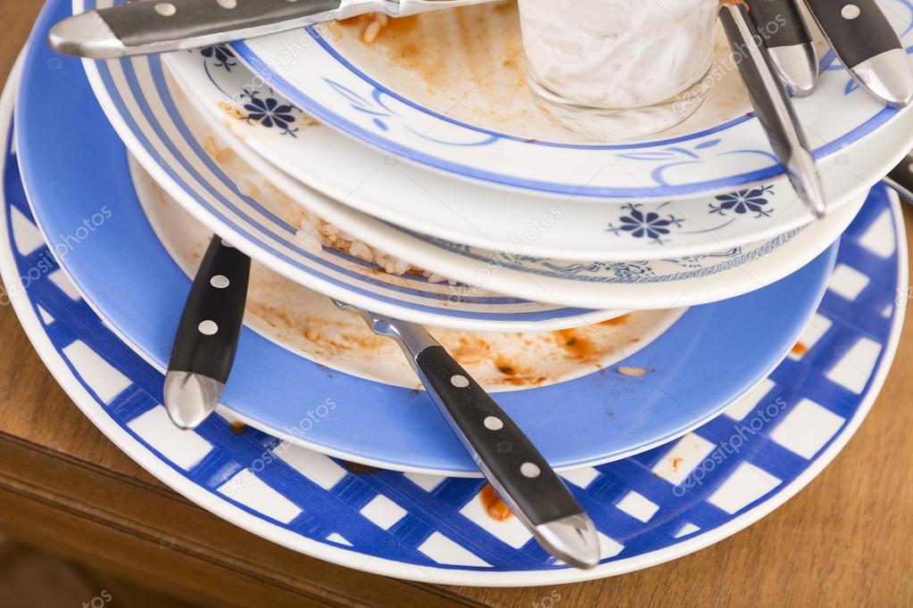 Several dirty dishes — Stock Photo © Malachy666 114139294