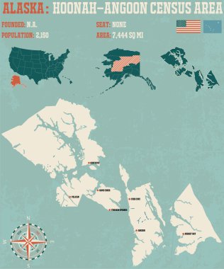 Hoonah-Angoon nüfus sayımı alan Alaska ABD