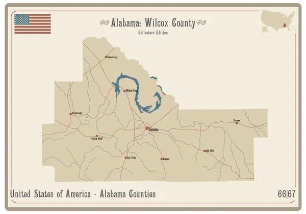 Map Of Wilcox County Alabama Wilcox Stock Vectors, Royalty Free Wilcox Illustrations | Depositphotos