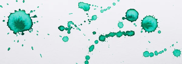 Green ink spots. — Stock Photo, Image