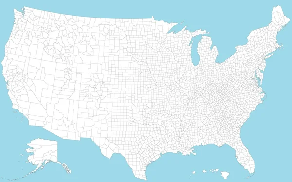 Mapa de los estados unidos de América — Archivo Imágenes Vectoriales