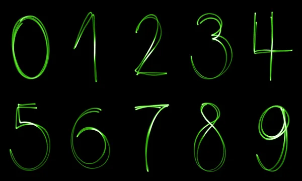 Illuminated numbers — Stock Photo, Image