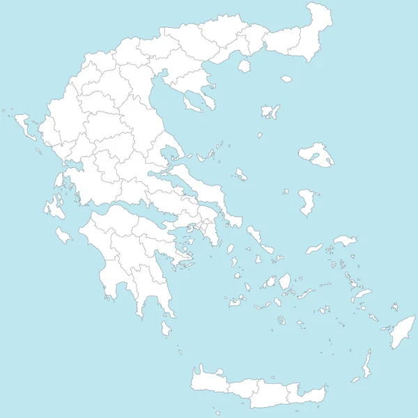 Carte de la Grèce — Image vectorielle